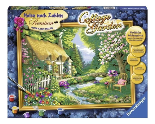 Lienzo Pinta Por Números Cabaña De Jardín Ravensburger