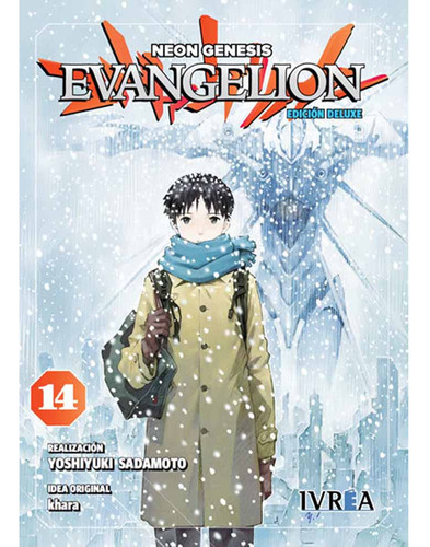 Evangelion, de Yoshiyuki Sadamoto. Serie Evangelion, vol. 14. Editorial Ivrea, tapa blanda, edición deluxe en español, 1994