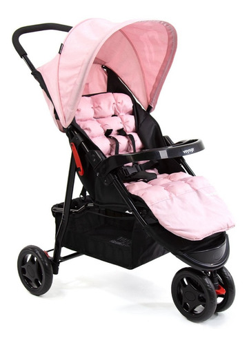 Carrinho De Passeio Para Bebê Delta (até 15kg) Rosa Voyage