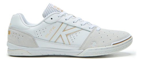 Zapatillas Futsal Elite Blanco Y Oro Kelme