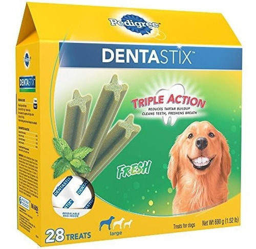 Pedigree Dentastix Fresh Treats For Large Dogs, 30+ Pounds