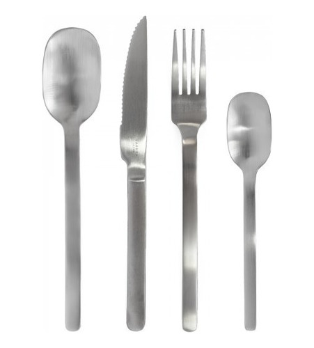 Set X 24 Cubiertos Sakura Matt Stainless Steel Original C