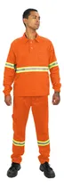 Comprar Uniforme De Brim Camisa Manga Longa E Calça Faixa Refletiva
