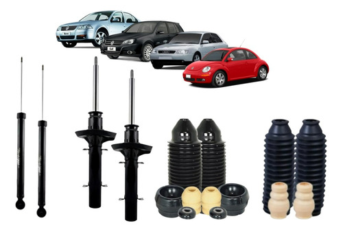 Kit Amortecedor Dianteiro Traseiro Golf Bora New Beetle +kit