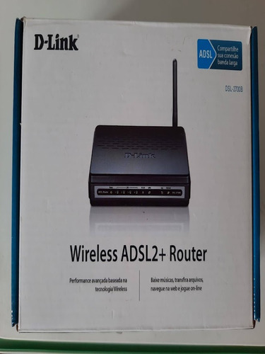 Roteador D-link Wireless Adsl2+ Router Dsl-2730b Integrado