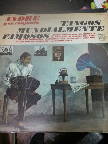 Vinilo 4951 - Tangos Mundialmente Famosos - Andre Conjunto