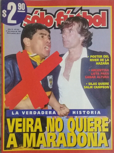 Solo Futbol 615 Maradona,poster River,all Boys 1 Talleres 1