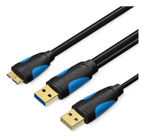 Cable Usb 3.0 A Micro B Y Usb 0,25m Pc Disco Rigido Vention