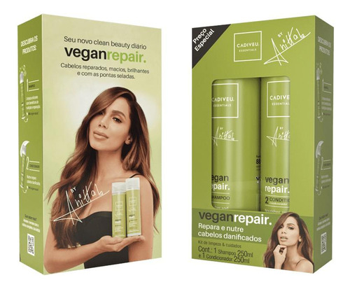 Kit Cadiveu Professional Vegan Repair By Anitta (2 Produtos)