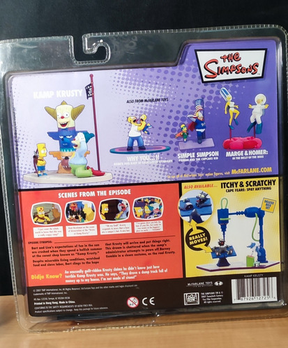 Los Simpson Mcfarlane Figura Bart Simpson Y Krusty Kamp (Usado)