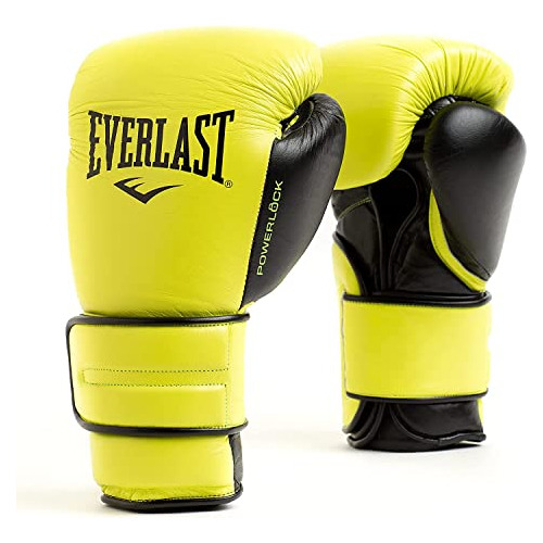 Guantes De Boxeo Everlast Powerlock2 Pro, Cuero Con Cierre D