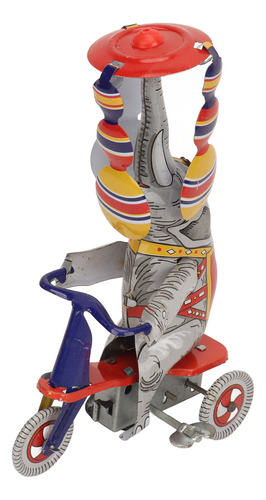 Lata De Juguete Con Forma De Elefante En Triciclo, Diseño Re