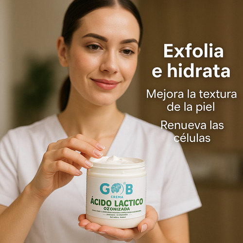 Crema De Ácido Láctico Ozonizada - Gob - 240 G Fragancia Neutra