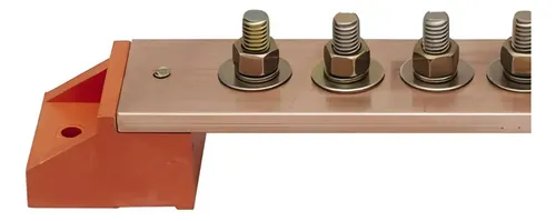 Barramento Neutro 850A 250mm 6 Parafusos Multhiplos Cobre
