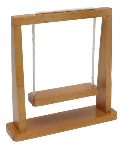 Minicolumpio De Madera Para Muebles De Casa De Muñecas, Esce