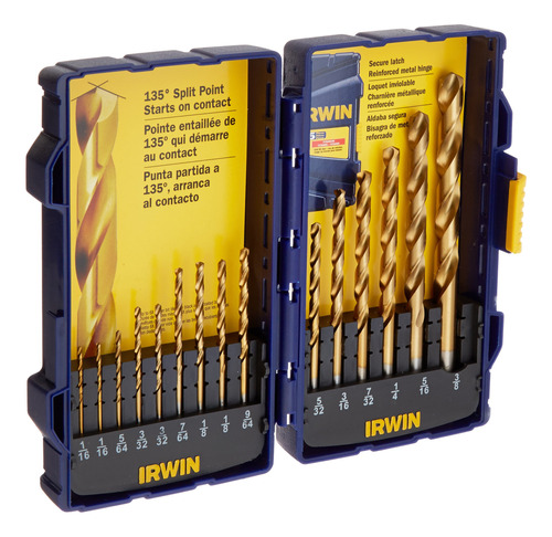 Irwin Tools Juego Broca Acero Alta Velocidad Revestimiento