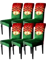 Comprar Juego De 6 Fundas Para Sillas Navidad Fundas Traseras Sillas