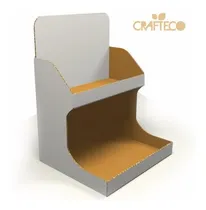 Comprar Exhibidores De Mostrador Con Dos Bandejas De Cartón X 10u.