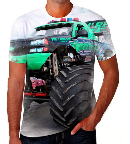 Camiseta Camisa Monster Truck Monster Jam Top 3