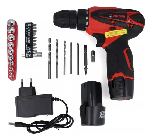 Kit Taladro Detornillador Inalámbrico + 2 Baterias Eléctrico