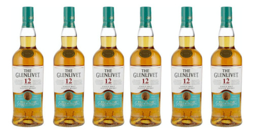 Pack De 6 Whisky The Glenlivet 12 Años 750 Ml