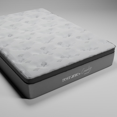 Colchón Restonic King Size Cros + 2 Almohadas Memory Foam