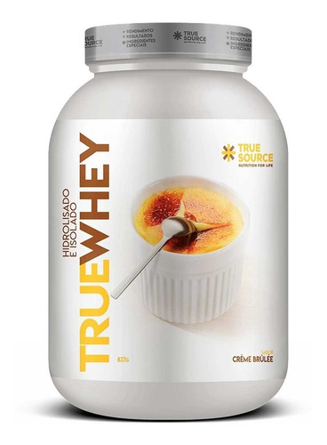 True Whey - Whey Isolada E Hidrolisada Gourmet - True Source Sabor Creme Brule