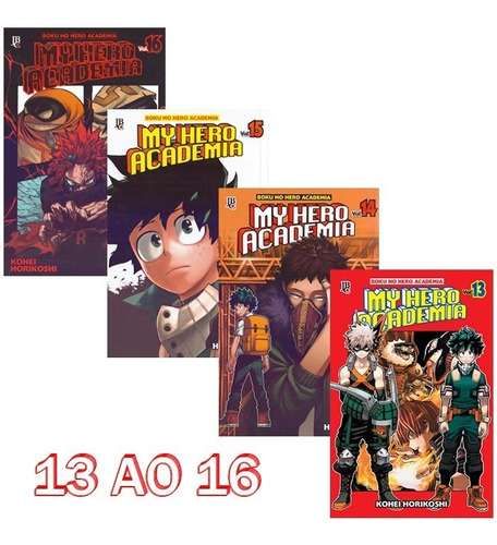 My Hero Academia 13 Ao 16! Mangá Jbc! Novo E Lacrado!