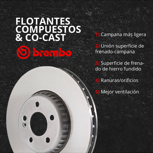 2 Discos Freno Traseros Highlander 2008 2009 2010 2011 2012