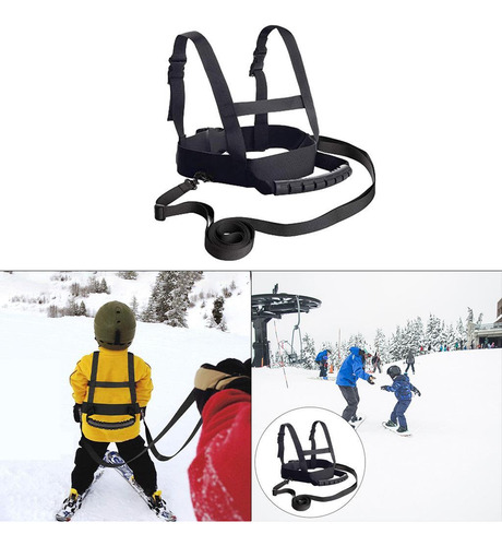 Niños Esquí Arnés Para El Hombro Cintura 20-80cm Negro