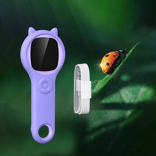 Mini Microscopio Digital Para Niños, Lupa Violeta