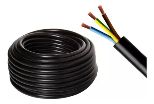 comprar Cable Cordón Eléctrico 3x1.5 Mm2 Rollo 10 Mts Negro