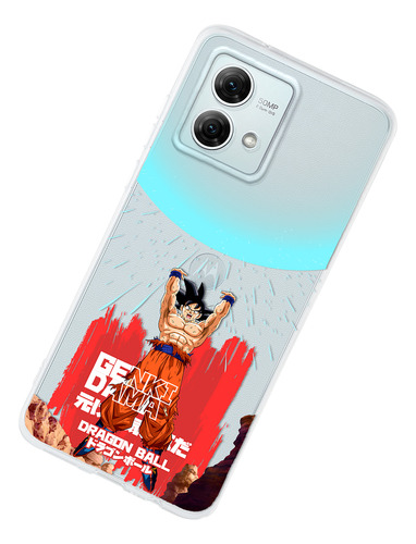 Funda Para Motorola Dragon Ball Z Goku Genkidama Antigolpes
