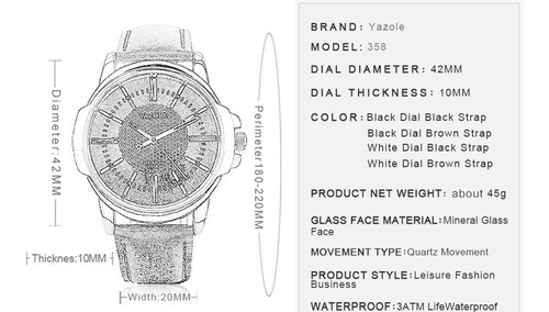 Reloj Negro Minimalista Para Hombre