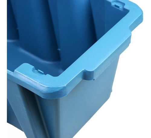 Gaveta Plástica Prática Empilhável Nº 7 Azul Presto