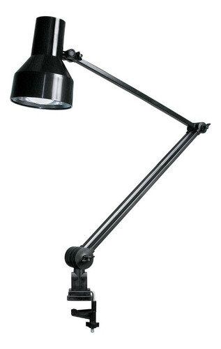 Luminária De Mesa Articulável Ilutec Garra Ref. 390 Bivolt Cúpula Preto