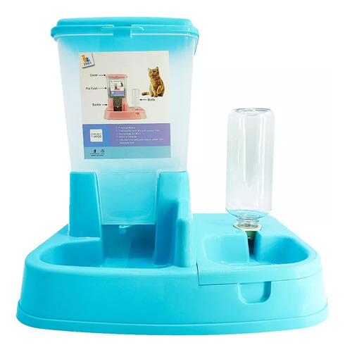 Comedero Bebedero Mascota Perro Gato 2 En 1 Automático