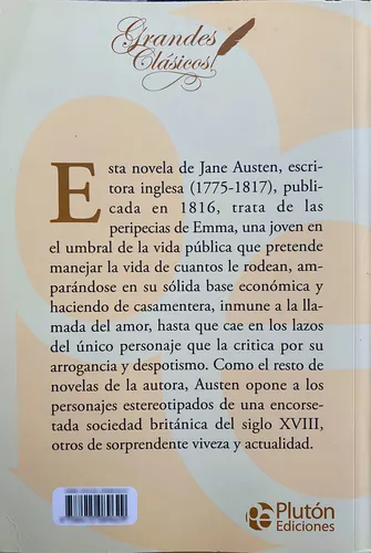 Emma de Jane Austen Editorial Plutón