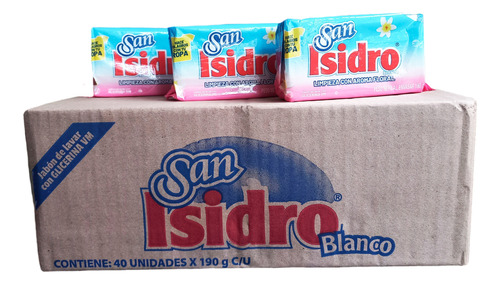 Jabon De Lavar Ropa San Isidro Blanco 190gr