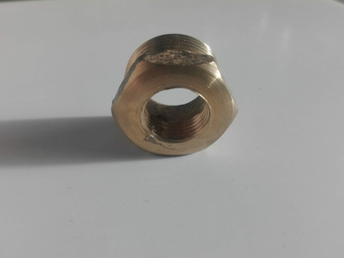 Buje Reducccion Rosca 3/4 Macho X 3/8 Hembra Bronce