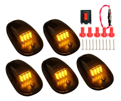 12 Luces Led Para Techo De Cabina De Coche Para Camión Suv N