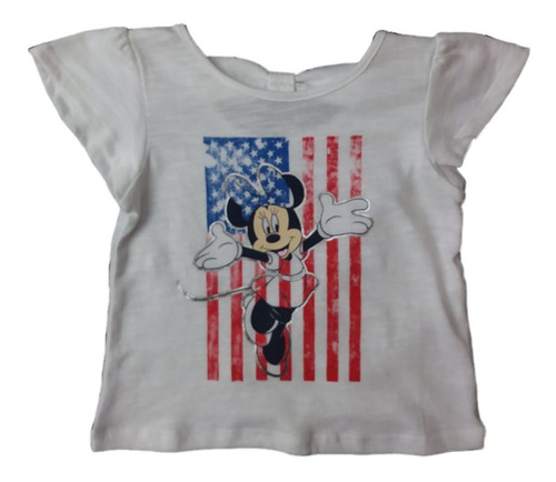 Camiseta Talla 12 Meses Para Niñas De Minnie Mouse Con