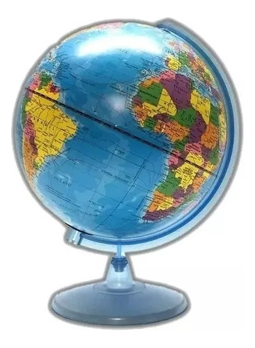 Globo Terraqueo Gloter 25 Cm Base Plastica Mod 257w Politico