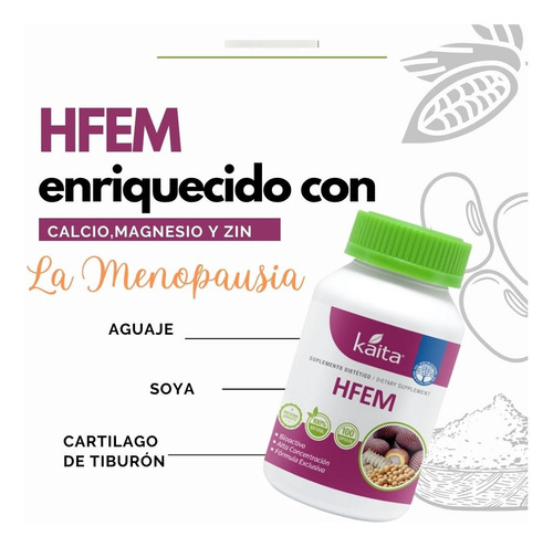 Hfem Kaita Soya En Polvo - Aguaje Salud Femenina 100 Capsula