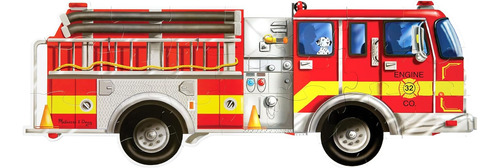 Puzzle De Suelo Jumbo Camión De Bomberos Melissa & Doug (...
