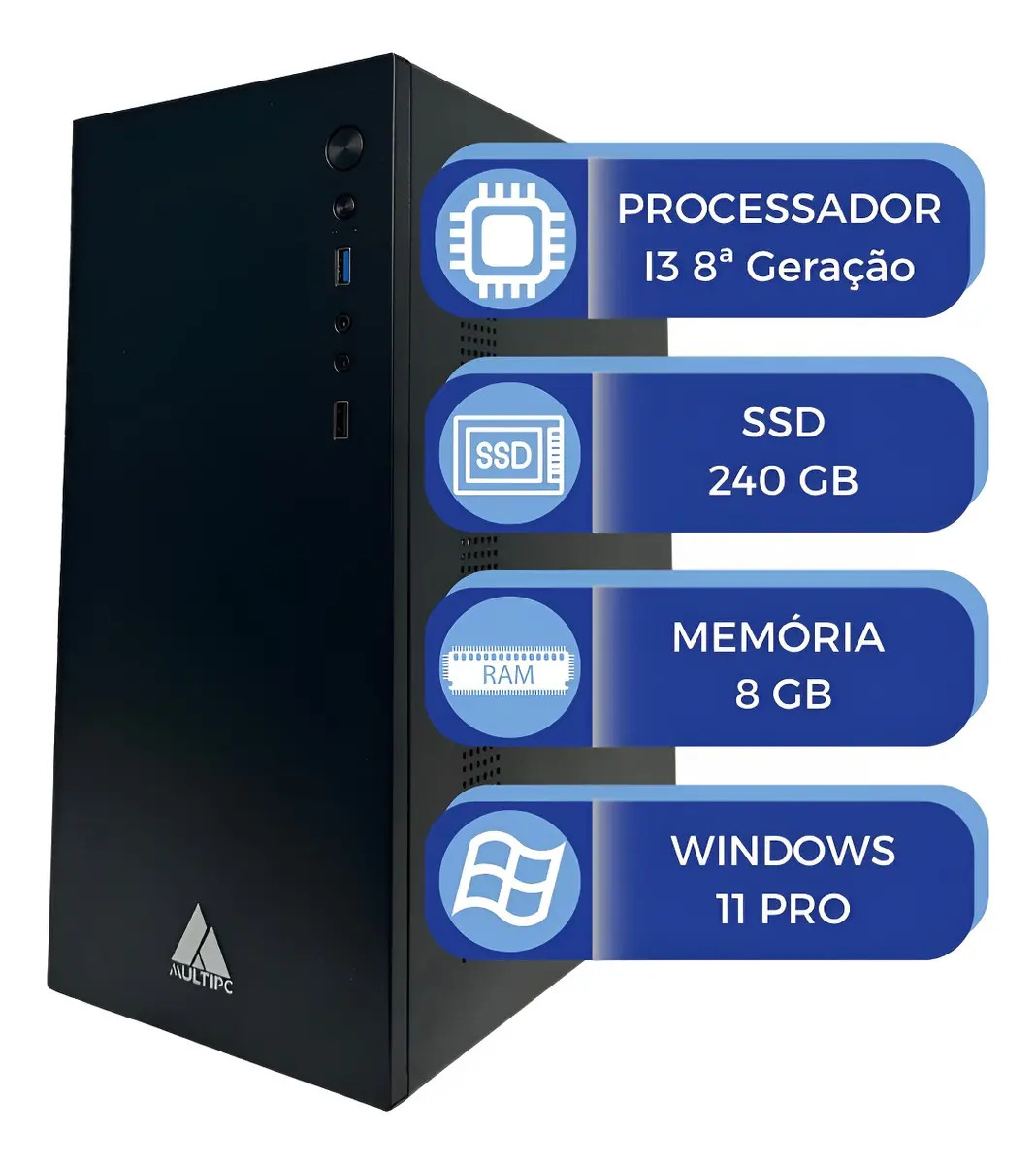 Pc I3 8gb Ssd | Mercado Livre
