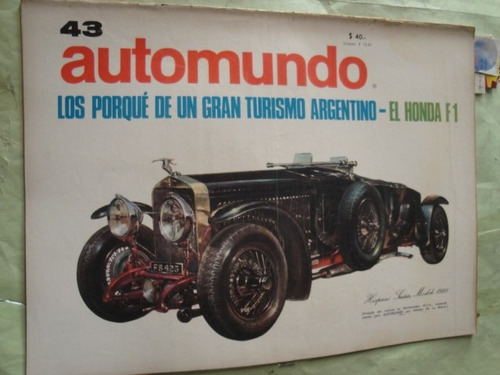 Automundo 43 Gta Hino Contessa Honda F1 Turismo Mejorado (Usado)