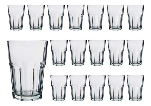 Vaso De Vidrio Rigolleau Oslo Flint 400 Ml.x 18 Unidades