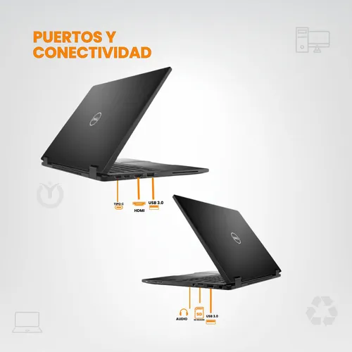 Notebooks Dell Latitude 7390 Core I7 (8va) 8gb 240gb (Reacondicionado)