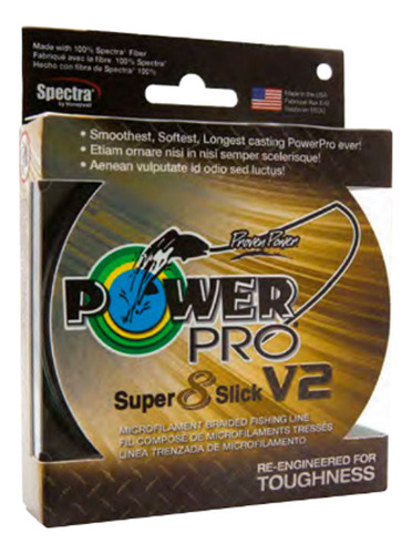 Multifilamento Power Pro Super Slick V2 20/150 Color Verde